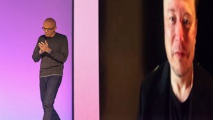 Microsoft-Chef Satya Nadella (links) und Elon Musk