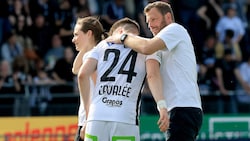 Sturm-Trainer Jürgen Säumel und sein Team haben im Titel-Poker die besten Karten. (Bild: GEPA)