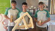 Die wackeren „gräflichen“ Drei – Lukas, Michael, Jonas (v.li.)