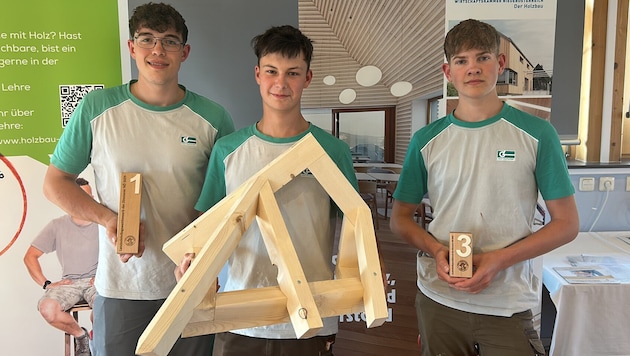 Die wackeren „gräflichen“ Drei – Lukas, Michael, Jonas (v.li.) 