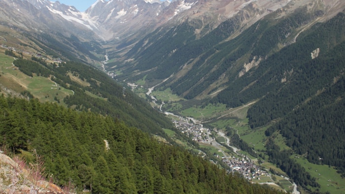 Das Tal vor dem Gletscherabbruch