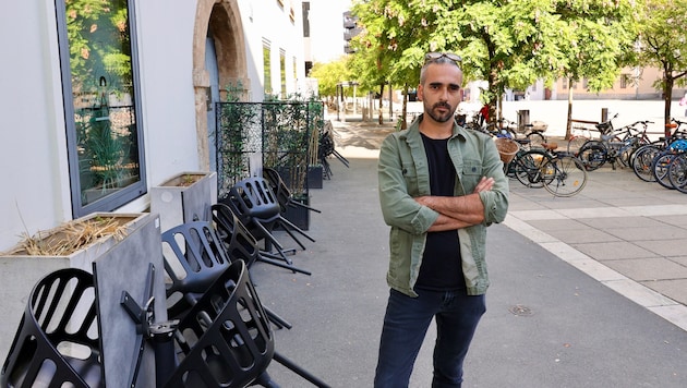 Raimondo Trombatore ist sauer und fühlt sich vom Grazer Straßenamt richtiggehend papierlt.