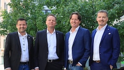 Josef Empl (GF Empl), Karl Christian Handl (GF Handl Tyrol), Klaus Mark (MK Illumination) und ...