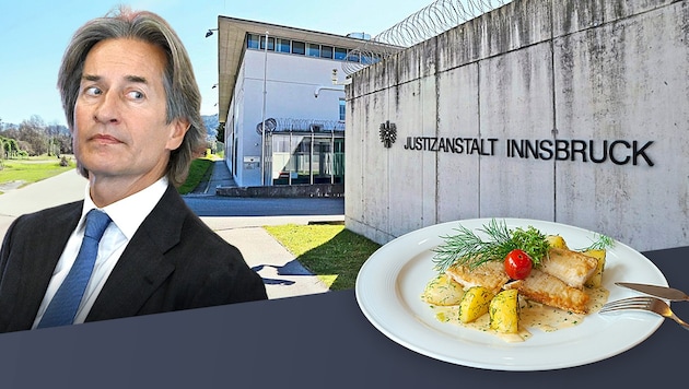 Die „Krone“ weiß, was Karl-Heinz Grasser in seiner Zelle serviert wird. 