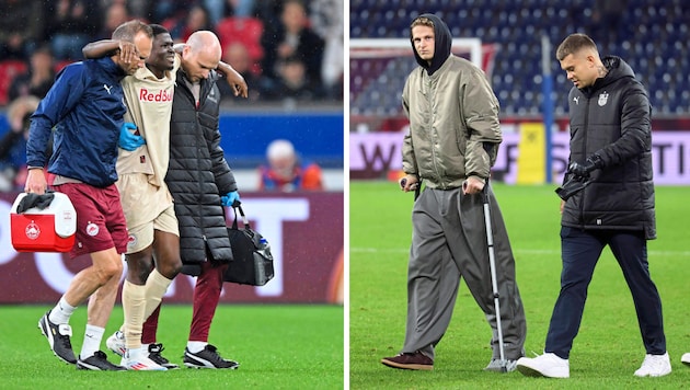 Konate (li.) fällt noch länger aus, Kjaergaard könnte bald auf den Platz zurückkehren.