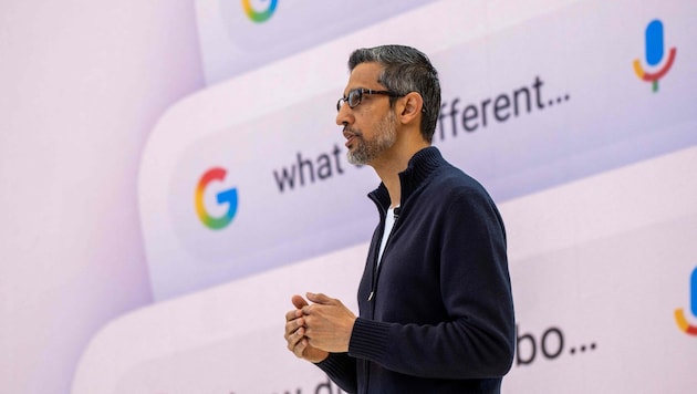 Google-Chef Sundar Pichai bei der Eröffnung der Entwicklerkonferenz I/O.