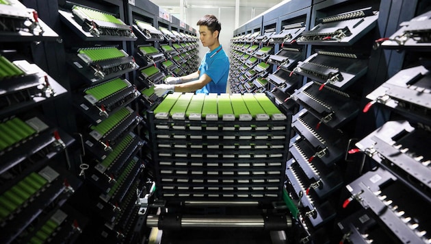Batteriefabrik in China