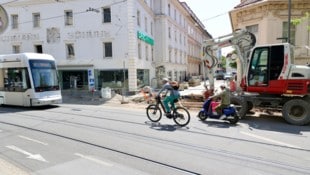 Hier mündet die neue Neutorlinie künftig in die Annenstraße.  (Bild: Jauschowetz Christian)