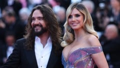 Heidi Klum schwärmt in mehreren Interviews von ihrem Tom und verrät: Am liebsten macht sie es sich mit ihm im Bett gemütlich. (Bild: APA/AFP/Sameer AL-DOUMY)