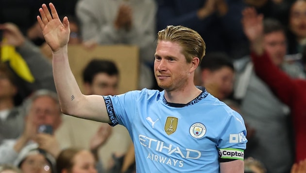 De Bruyne verabschiedete sich von den City-Fans.