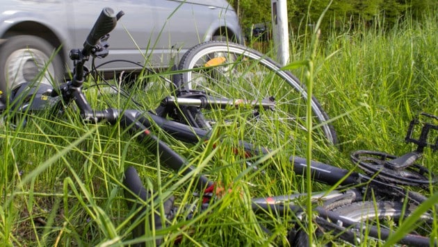 In das hohe Gras warf ein Slowake seinen gestohlenen Drahtesel und wollte flüchten (Symbolbild).