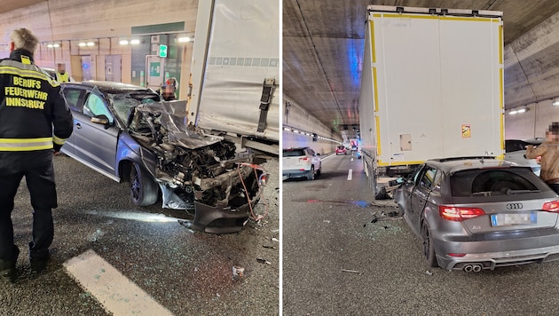 Das Auto des Italieners wurde massiv beschädigt.