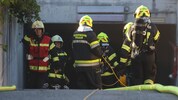 45 Feuerwehrleute standen bei dem Brand in der Tiefgarage im Einsatz