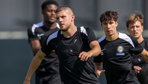 Nach dem Mittwochtraining machte Sturm die Schotten dicht.