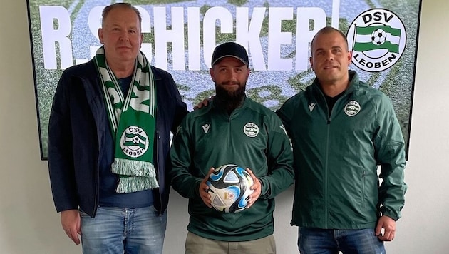 Peter Krenmayr mit Rene Schicker und Mark Prey (v.l.n.r.)