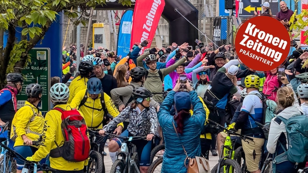 Hunderte Genussradfahrer waren gekommen, um Kärnten vom Rad aus kennenzulernen