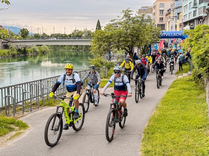 In Villach am Drauufer erfolgte der Start von Velovista.