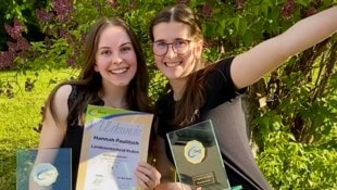 Kreativität ist Leidenschaft: Hannah Paulitsch und Viktoria Mayer (re) holten beim ...