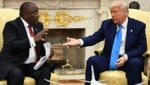 Trump machte Ramaphosa vor versammelter Presse schwere Vorwürfe. (Bild: AFP/JIM WATSON)