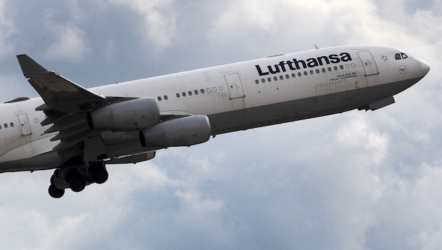 Ein Lufthansa-Airbus A340 (Symbolbild)