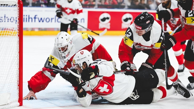 Im ersten WM-Viertelfinale seit 1994 ist Österreichs Eishockey-Team heute gegen die Eidgenossen klarer Außenseiter.