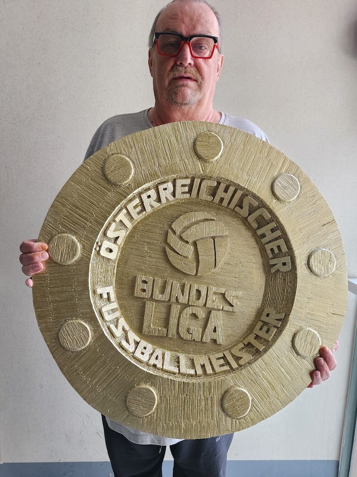 Egbert Krenn mit seinem Meisterteller