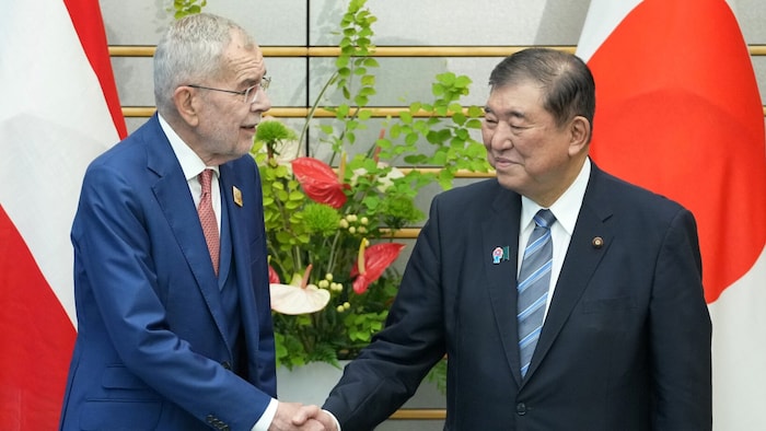Van der Bellen mit Japans Ministerpräsident Shigeru Ishiba