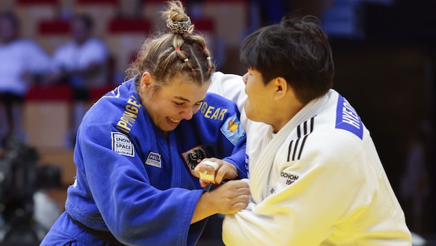 Für Maria Höllwart (li.) ist die Judo-Saison vorbei.