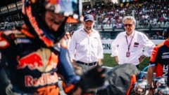 KTM-Berater Heinz Kinigadner hier mit Ex-KTM-Boss Stefan Pierer.