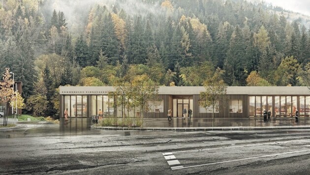 So soll das neue Einsatzzentrum in Radenthein aussehen.