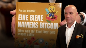 Das Buch – „Eine Biene namens Bitcoin“ – ist im Semper Fi Verlag erschienen und im Handel für 28,90 Euro erhältlich. (Bild: krone.tv)
