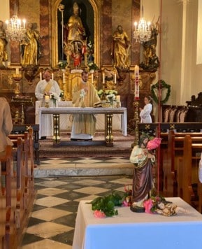 Christi Himmelfahrt in Gurnitz. Am 40. Tag nach Ostern feiern Christen aller Konfessionen das Hochfest Christi Himmelfahrt. (Bild: Pfarre Gurnitz)