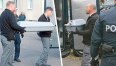 Bedrückende Bilder von den Tatorten in Wien.