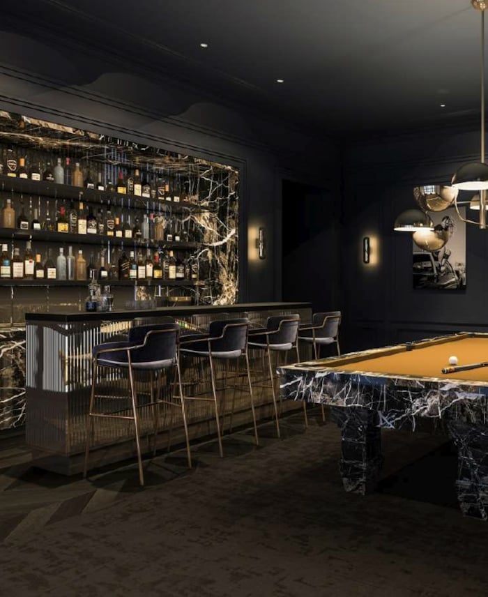 Entwurf einer Bar in der Villa N