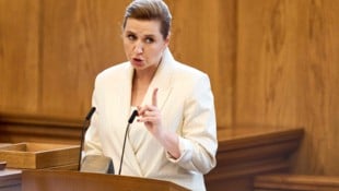 Die dänische Ministerpräsidentin Mette Frederiksen (Bild: AFP/THOMAS TRAASDAHL)