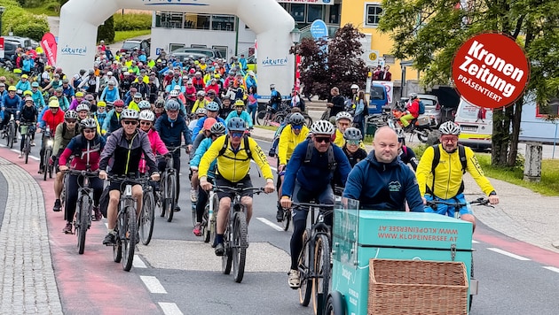 Donnerstag Vormittag erfolgte der Start der zweiten Tagesetappe von Velovista in St. Kanzian.