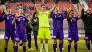 So will die Austria Klagenfurt am Ende des letzten Spieltages da stehen – jubelnd!