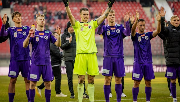 So will die Austria Klagenfurt am Ende des letzten Spieltages da stehen – jubelnd!