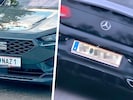 Fragwürdig, aber offensichtlich erlaubt sind Kennzeichen wie „NAZ 1“ oder ... (Bild: Krone KREATIV/zVg,, Krone KREATIV)