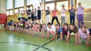 Die Kinder der Mittelschule St. Michael machen vollmotiviert mit.