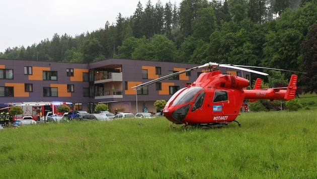 Der Rettungsheli wurden zum Glück nicht gebraucht.