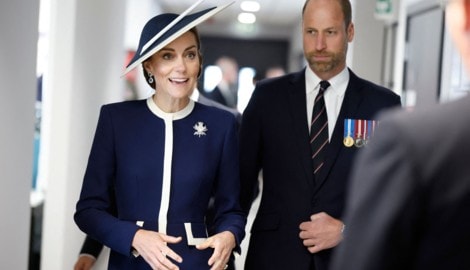 Prinzessin Kate wird gemeinsam mit ihrem Mann Prinz William und dem Königspaar den französischen ...