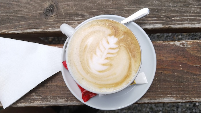 Auf Nordtiroler Almen eher nicht zu haben, auf der Furtalm Standard: Cappuccino vom Allerfeinsten!