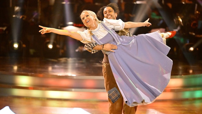 Simone Lugner und Danilo Campisi durften ihren Showtanz außer Konkurrenz zeigen.