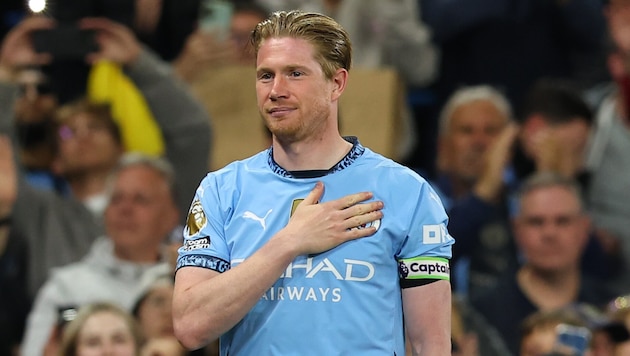 Manchester City und Kevin de Bruyne kämpfen zum Abschied noch um ihre finale Platzierung.