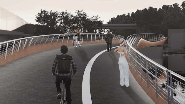 So soll die Brücke nach Fertigstellung aussehen.