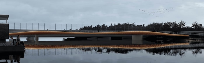 So soll die Brücke nach Fertigstellung aussehen.