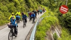 Hunderte Radfahrer waren extra nach Kärnten gereist, um am fünftägigen Radfest teilzunehmen.