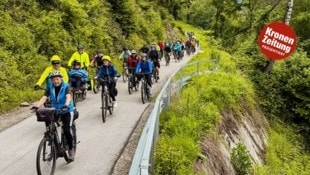 Hunderte Radfahrer waren extra nach Kärnten gereist, um am fünftägigen Radfest teilzunehmen.