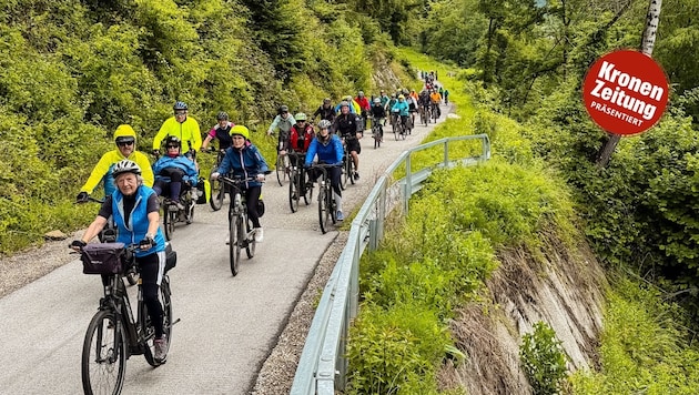 Hunderte Radfahrer waren extra nach Kärnten gereist, um am fünftägigen Radfest teilzunehmen. 